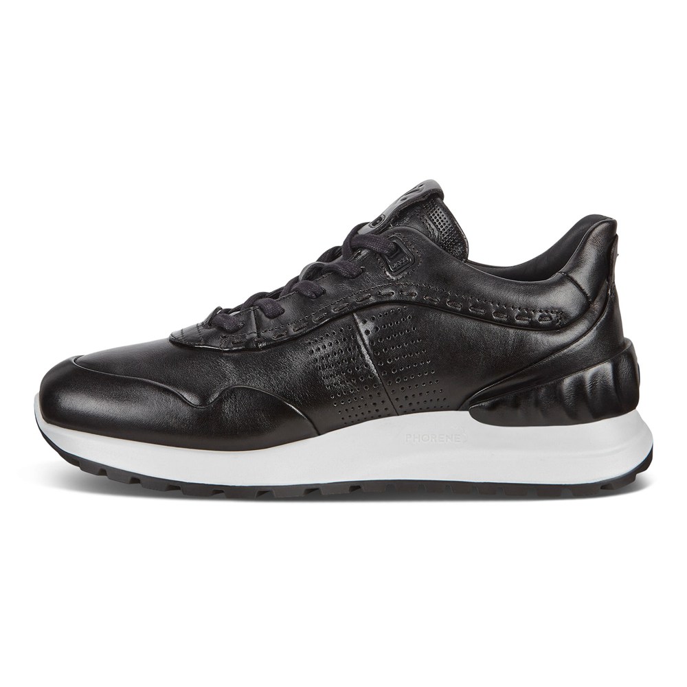 ECCO Mens Sneakers Black - Astir Embossed - NXK-572930